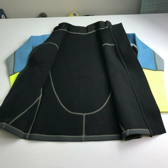 Scuba Jacket Neoprene Full Zipper Front Mock Neck - Picture 10 of 11